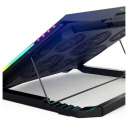 Laptop Gamer Cooler para laptop Ice Coorel K7, LED RGB, 6 Coolers, 2400 RPM, 6 Niveles, Laptops de 12" a 17" Cooler para laptop Ice Coorel K7, LED RGB, 6 Coolers, 2400 RPM, 6 Niveles, Laptops de 12" a 17"