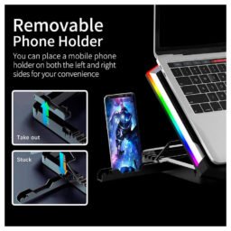 Laptop Gamer Cooler para laptop Ice Coorel K9, LED RGB, 6 Coolers, 2500 RPM, 6 Niveles, Laptops de 12" a 17" Cooler para laptop Ice Coorel K9, LED RGB, 6 Coolers, 2500 RPM, 6 Niveles, Laptops de 12" a 17"
