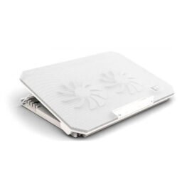 Cooler para laptop Nuoxi S200C, LED Azul, 2 Coolers, 1400 RPM, 5 Niveles, Laptops de 12" a 15"