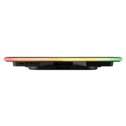 Cooler para laptop TRUST GXT 1126 Aura, Luz RGB, 1 Cooler, 700 RPM, 4 Niveles, Laptops de 12" a 17"