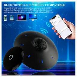 Altavoz UFO magnético flotante, 360 ° rotación, Bluetooth 5.0, Luces LED