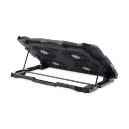Cooler Laptop iDock Pro Gaming K9, 4 Ventiladores, 1100 RPM, 5 Niveles, Laptops hasta 19"