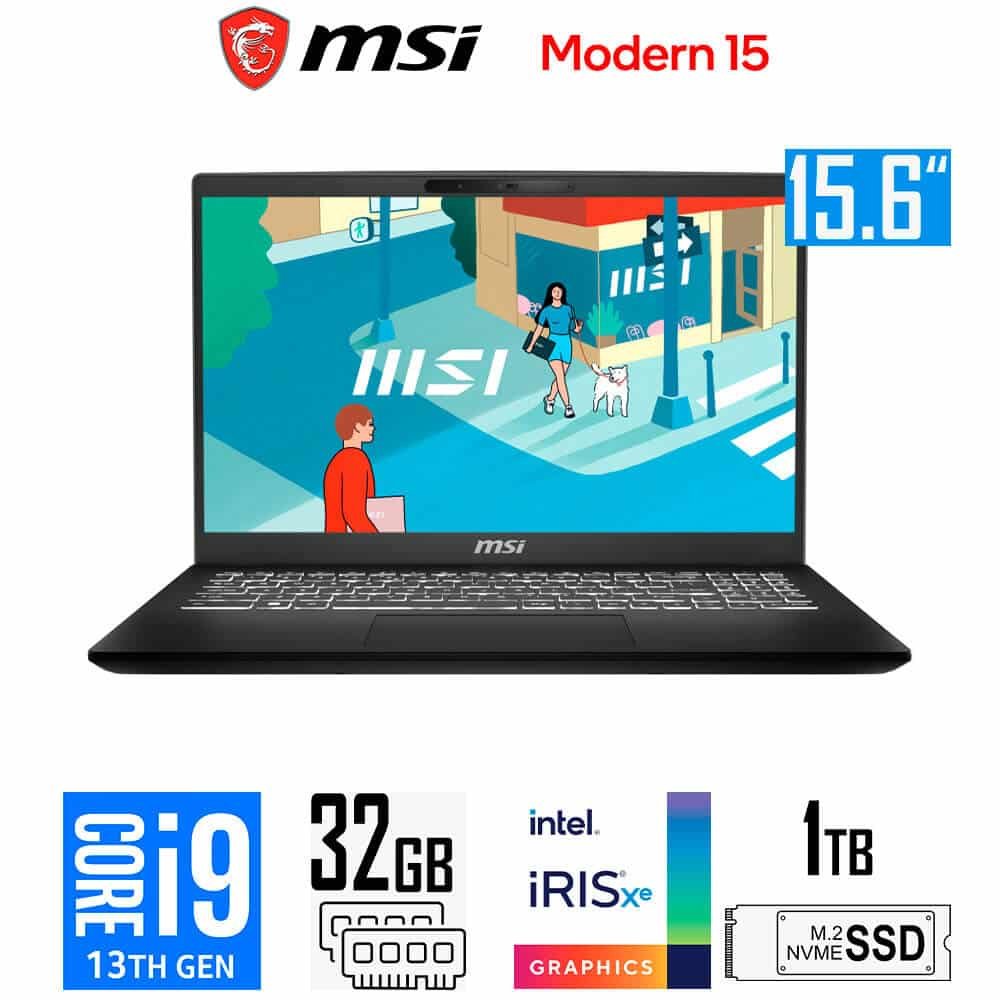 MSI Modern 15 H B13M, Core i9-13900H, Iris Xe Graphics, 32GB RAM