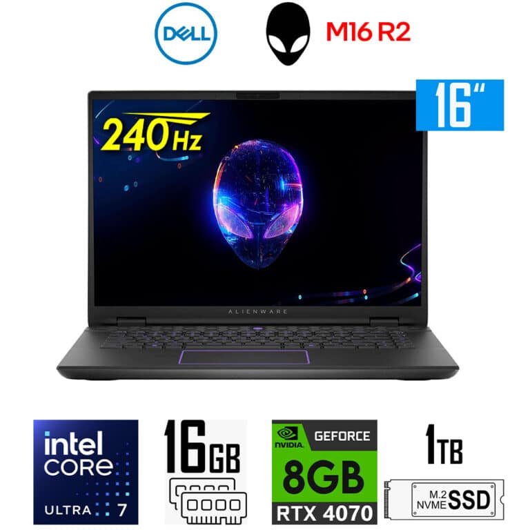 Dell Alienware M16 R2, Core Ultra 7-155H, 8GB RTX4070, 16GB RAM, 1TB ...