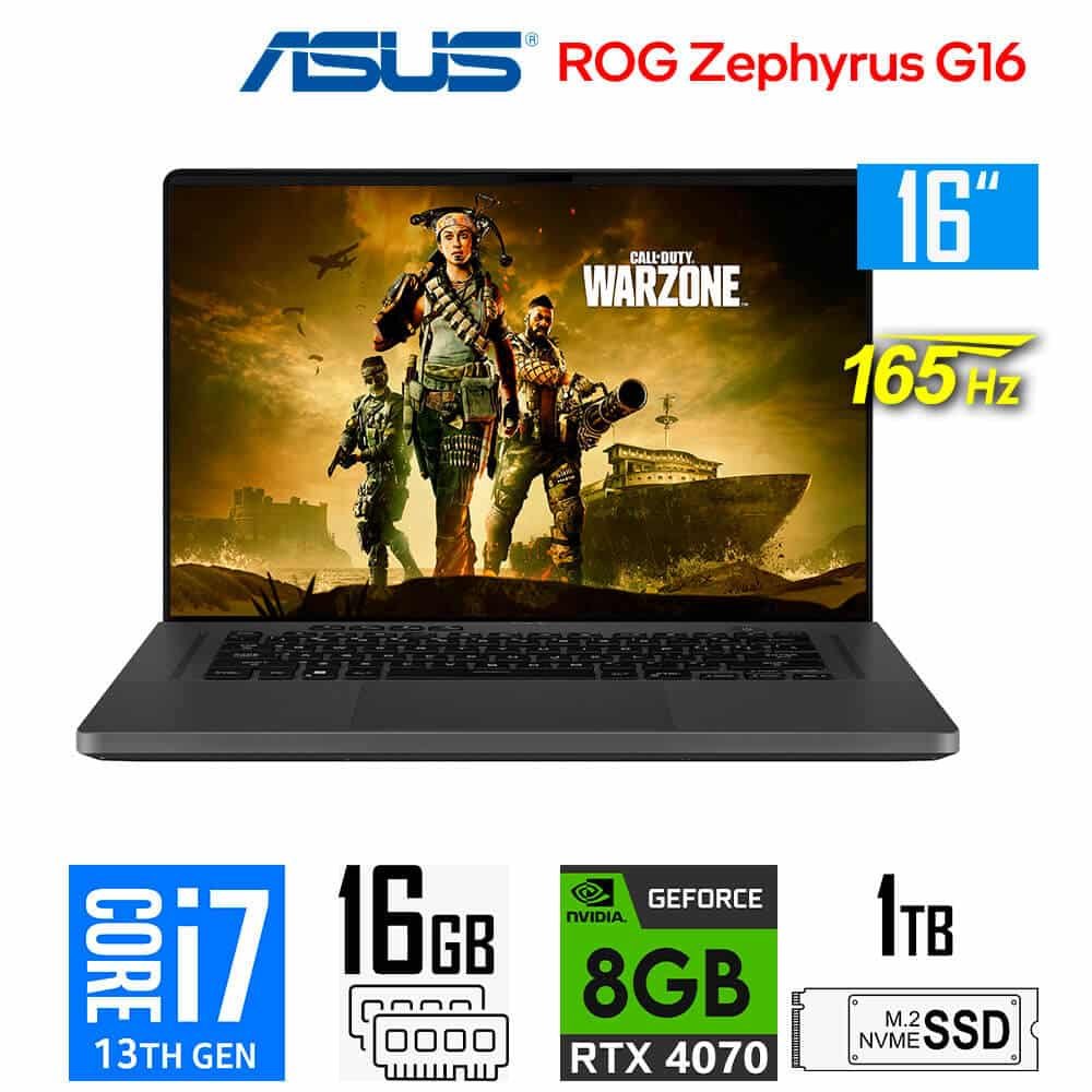 Laptop Gamer Asus ROG Zephyrus G16, Core i7-13620H 13ava Gen, 16GB RAM, 8GB RTX4070, 1TB SSD, 16" WUXGA 165Hz Asus ROG Zephyrus G16 GU603VI-G16.I74070 (3)