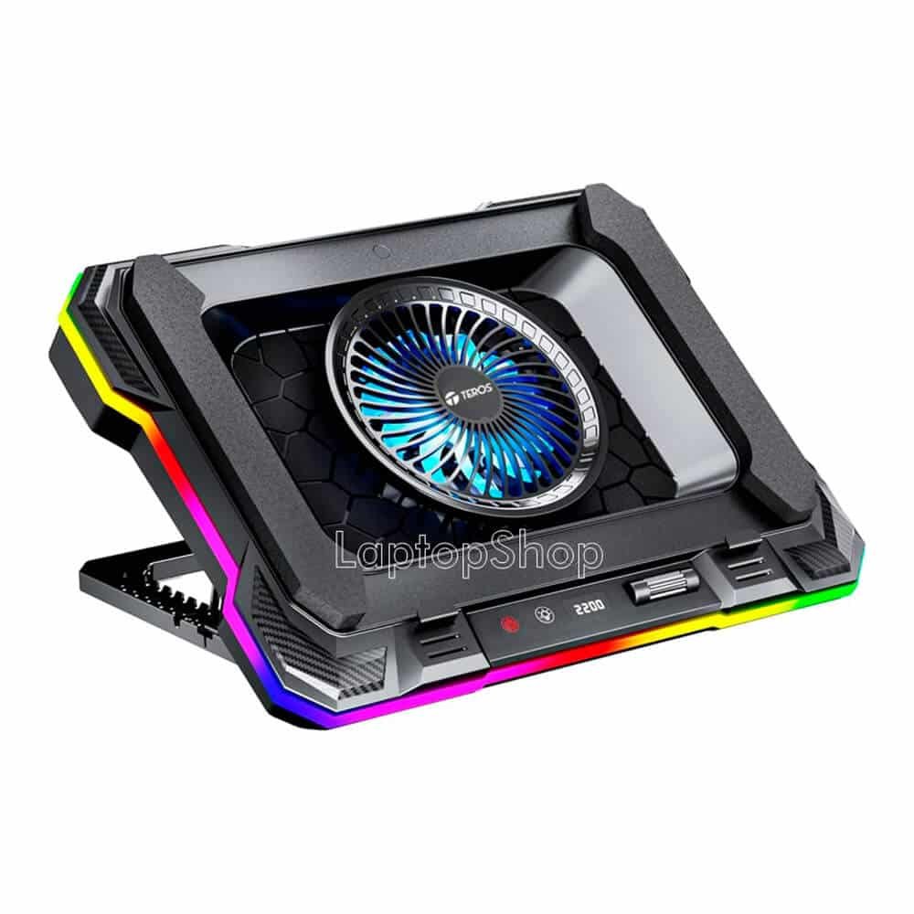 Laptop Gamer Cooler para laptop Teros, 2200RPM, 7 Niveles, Luces RGB, pantalla LCD, Laptops hasta 19" Cooler para laptop Teros, 2200RPM, 7 Niveles, Luces RGB, pantalla LCD, Laptops hasta 19" - Imagen 3