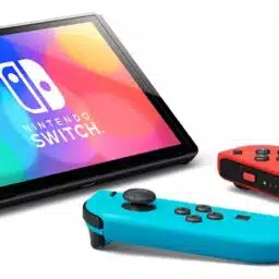 Alternative view of Nintendo Switch Modelo Oled 64gb Azul Neón / Rojo Neón Nuevo