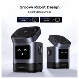 Cargador Inalámbrico magnético 15W UGREEN 2 en 1 MagSafe Qi2 W709