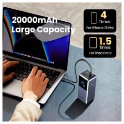 Power Bank UGREEN Nexode 20,000 mAh 130W, Carga Rapida 72Wh PD 3 puertos, pantalla smart TFT