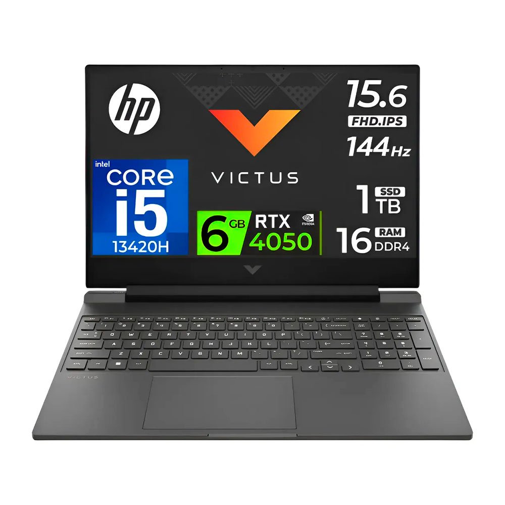 Laptop Gamer HP Victus 15-FA Gaming, Core i5-13420H, 6GB RTX4050, 16GB RAM, 1TB SSD, 15.6" FHD 144Hz HP Victus 15-FA2082WM Gaming (0)