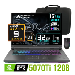 ASUS ROG STRIX G16 AMD RYZEN 9 9955HX RTX 5070 TI 32GB RAM 1TB SSD